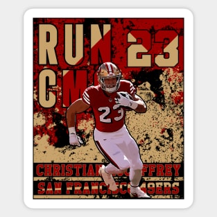 christian McCaffrey || RUN CMC || 23 || 49ers Sticker